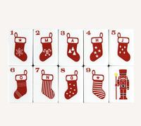Holly Jolly Ensemble de Mahjong Américain de Noël à 5 couches, 160 tuiles en acrylique, thème Casse-Noisette Festif, pour cadeau, en stock