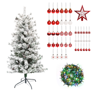 Kerstbomen Arvore De Natal <strong>Arbol</strong> De Navidad Comercial 7.5 Green Slim Artificial <strong>Led</strong> Christmas Tree - Product Image 5