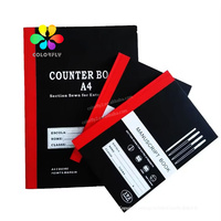 Carnets de comptoir A4 à reliure cousue à prix abordable, 2, 3, 4 quires, 192, 288 pages