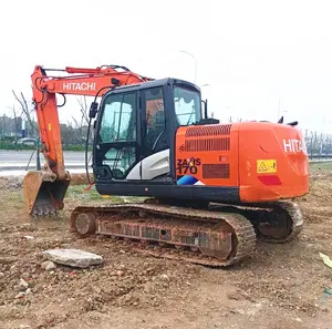 Mesin ekskavator perayap hidrolik kualitas tinggi mesin bekas 17ton ekskavator perayap hidrolik Jepang Hitachi ZX170 penggali