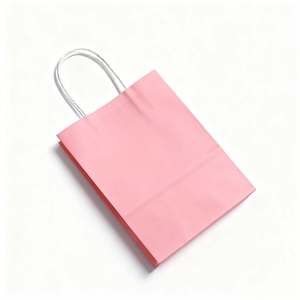 KM OEM Wholesales 100% Recycling Eco Friendly Packaging Custom Logo Printed Shopping Carrier Handbag Kraft Paper Tote Bag - Product Image 3