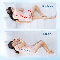 Oreiller en mousse à mémoire de forme pour les dormeurs latéraux Oreiller orthopédique Sciatique Genou Soulagement de la douleur articulaire Alignement du corps Alignement de la colonne vertébrale