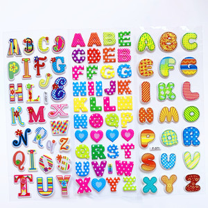 Benutzer definierte Kinder Lernspiel zeug Cartoon Englisch <span class=keywords><strong>Alphabet</strong></span> Buchstaben Nummer Aufkleber - Product Image 3