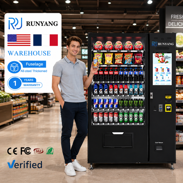 RUNYANG Custom Automatic Smart Beverage Vending Machine with SDK for Retail Foods & Drinks