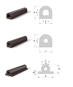 Pare-battages marins en caoutchouc de type D personnalisés – Pare-battages en caoutchouc en forme de D pour quais et navires avec caractéristiques anti-âldonnement et de sécurité - Product Image 2