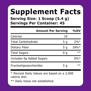Suplementos Herbales Naturales Personalizados con Fibra Dietética, Fructooligosacáridos, Alivia el Estreñimiento, Hinchazón, Fibra Prebiótica - Product Image 2