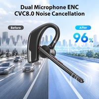 Vente en gros d'écouteurs Bluetooth sans fil certifiés CE New Bee M51 V5.2, mains libres, unilatéraux, avec micro pour les appels