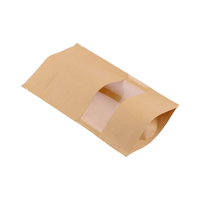Sacs écologiques de haute qualité Emballage Zip Stand Up Pouch Ziplock Craft Kraft Paper Food Sac d'emballage personnalisé