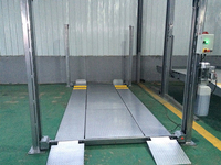 Élévateur de stationnement hydraulique à quatre poteaux de haute qualité pour garage à domicile, parking, équipement d'élévation de voiture à quatre poteaux, stationnement de véhicule