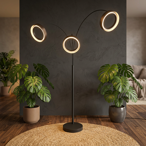 LED 100-240V Indoor Metal 1920~2250MM IP20 Lumetal AC Power High Brightness <b>Light</b> Yellow Cylindrical Floor Fishing Lamp Hotel - Product Image 5