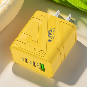 Chúng Tôi Tiêu Chuẩn 40W Gan Chất Liệu Du Lịch <span class=keywords><strong>USB</strong></span> Sạc 2 Pd3.0 Giao Diện Nhanh Chóng Sạc Đầu Cho Iphone Máy Tính Xách Tay Qc3.0 Pd Đầy Màu Sắc - Product Image 5