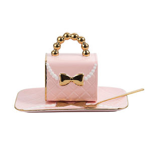 คุณภาพสูงเกรดสูงแก้วกาแฟเซรามิคถ้วยชาและจานรอง + ช้อนชา Latte ถ้วยคาปูชิโน่ถ้วยกระเป๋าถือรูปแก้ว - Product Image 1