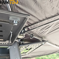 Tente de toit double couche Huntoo, toit rigide, auvent escamotable, camping pour camionnettes, 4x4, tout-terrain, camping-car