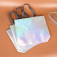 Sac fourre-tout réutilisable en non-tissé avec logo personnalisé, sac de shopping promotionnel personnalisable, 100% écologique, 70GSM
