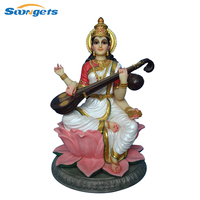 Statue islamique Saraswati, art religieux, résine, déesse, hijab, Offre Spéciale