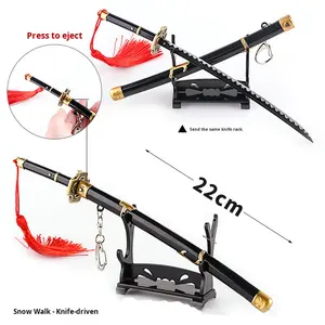 One Piece Anime periférico Akatsuki tercera generación Oni Tachi cuchillo enfundado con resorte arma <span class=keywords><strong>de</strong></span> aleación 22cm modelo <span class=keywords><strong>de</strong></span> Adorno - Product Image 4