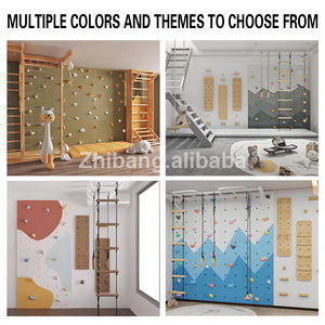 Grimpeur de gymnastique d'intérieur d'enfants avec l'échelle d'anneaux de glissière pour la maison d'enfant en bas âge jeu actif sûr ensemble de jeu de motricité - Product Image 2