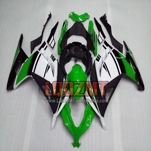 Inyección para <span class=keywords><strong>KAWASAKI</strong></span> <span class=keywords><strong>NINJA</strong></span> 2017 EX300 <span class=keywords><strong>ZX</strong></span> 300 ZX3R Verde Negro 13 14 15 16 17 27No.9 ZX300R 2013 2014 2015 2016 Carenado - Product Image 5