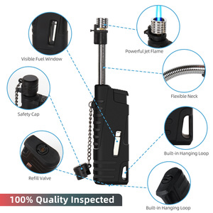 Encendedor de Llama Azul Flexible y Telescópico, Resistente al Viento, para Uso en Exteriores - Product Image 5