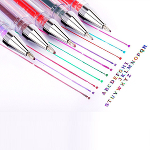 लंबे समय से गर्म बिक्री धातु ग्लिटर पेन 100 रंग जेल ग्लिटर पेन ग्लेटर जेल पेन सेट - Product Image 5