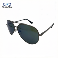 JJH26034 OEM et ODM – Lunettes de soleil unisexes en métal, durables et élégantes, avec protection UV, monture métallique de qualité supérieure