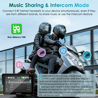 Carpuride W502S Pro, Navegador para Motocicleta de 5 Pulgadas, Pantalla Inteligente con CarPlay Inalámbrico y Android Auto, Brújula, Garantía de 1 Año