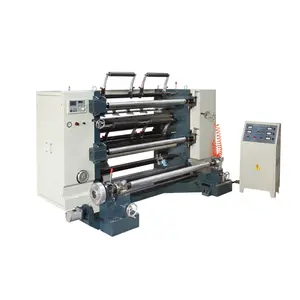 Máquina cortadora y rebobinadora de rollos de PVC de película plástica de papel de