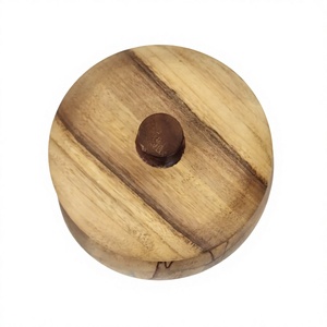 Tarro de Miel de Madera Hecho a Mano con Tapa Abatible Hermética, Apto para Lavavajillas, Calentable, Contenedor Multifuncional Minimalista para Almacenamiento de Alimentos - Product Image 6