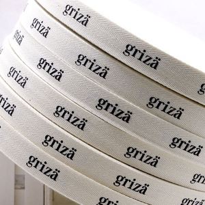 Cinta de Algodón con Logotipo Personalizado del Fabricante, Diseño de Doble Cara con Impresión Térmica, Elegante Diseño de Doble Cara - Product Image 3