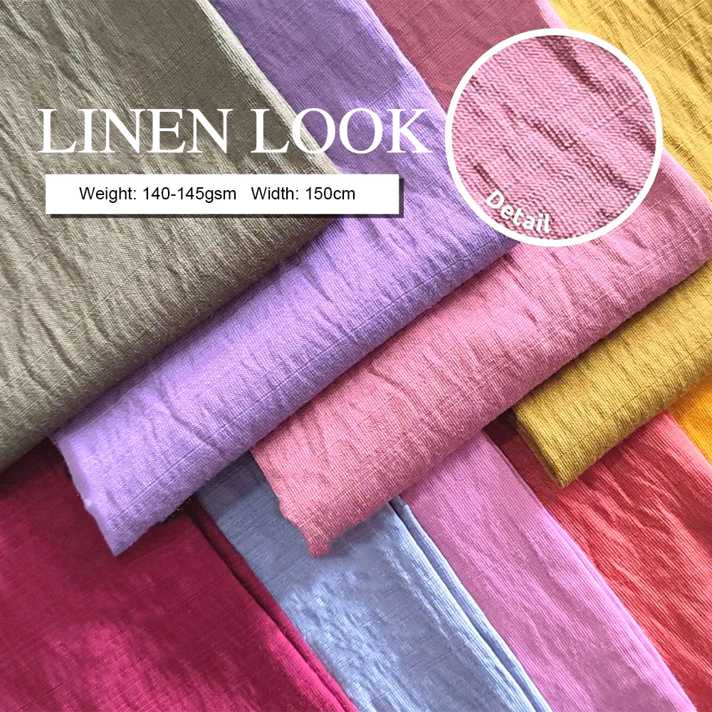 Woven Fabric 88% Rayon 12% Nylon Linen Fabric for Indonesia Market