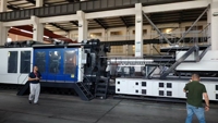 Machine de moulage par injection de plastique horizontale électrique hydraulique SAIGER Z2300JD 2300 tonnes pour chaises de bureau