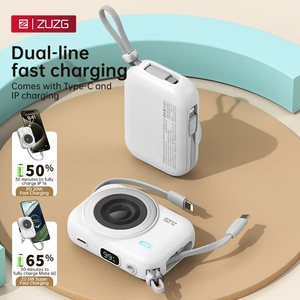 ZUZG 10000mAh 22.5W PD20W LED Type-C Magnetic Wireless Fast Charging Portable <strong>Power</strong> Bank With Charging Cable - Product Image 3