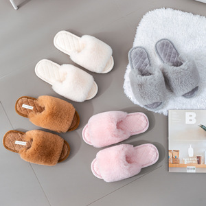 โรงงานรองเท้า ITEC รองเท้าแตะแบบสวมในบ้านบุขนนุ่มทรงปากปลา ขน<span class=keywords><strong>ยาว</strong></span> สำหรับผู้หญิง แฟชั่นรองเท้าใส่ในบ้าน - Product Image 6