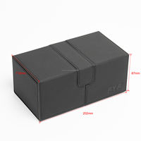 Boîte double premium pour plus de 200 cartes TCG Yugioh Sports avec 1 plateau à dés et 2 plateaux Commander Double Deck Box