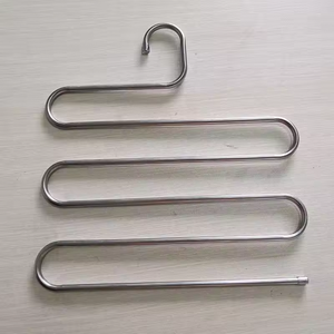 Khăn treo phòng tắm lưu trữ Organizer 5 lớp thép không gỉ kim loại ma thuật tiết kiệm không gian quần quần áo móc - Product Image 5