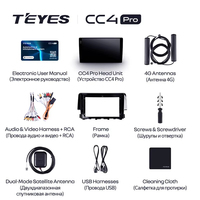 TEYES CC4 PRO pour Honda Civic 10 FC FK 2015 - 2020 CarPlay Android Auto 2DIN Autoradio Car play Radio Multimédia Stéréo