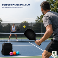 Ensemble de raquettes de pickleball en bois de peuplier, directement de l'usine