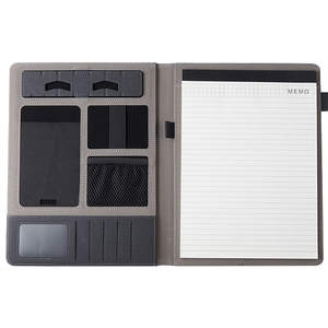 Tùy chỉnh A4 PU đa chức năng điều hành kinh doanh tiếp tục văn phòng họp tài liệu danh mục đầu tư tổ chức với chủ notepad <span class=keywords><strong>padfolio</strong></span> - Product Image 3