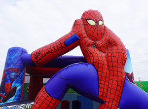 Vente Directe Usine Châteaux et Parcs d'Attractions Gonflables en PVC Série Spider-Man pour Enfants - Product Image 3