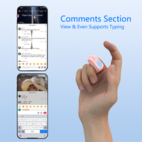 Souris annulaire pour créateur de contenu avec support, télécommande pour défilement multimédia, déclencheur d'appareil photo, enregistrement vidéo, défilement de pages, accessoires mobiles