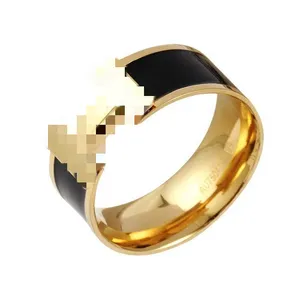 奢侈名牌珠宝品牌设计师戒指字母H不锈钢戒指女男士品牌设计师珠宝目录