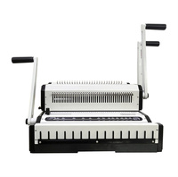 SG-WW2500A Machine de reliure manuelle 2-en-1 pour fils 2:1 et fils de papier 3:1 avec perforation et reliure
