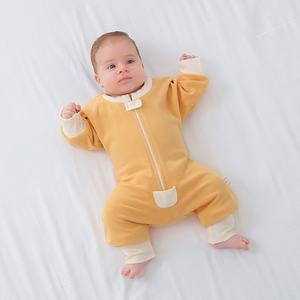 Mamelucos de bebé <span class=keywords><strong>recién</strong></span> nacido Pijamas de manga larga Terciopelo alemán Punto sólido Cálido <span class=keywords><strong>Ropa</strong></span> de una pieza <span class=keywords><strong>para</strong></span> bebés Hombre Mujer <span class=keywords><strong>para</strong></span> primavera - Product Image 3