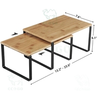 Étagère de cuisine en bambou de style 2025 extensible à 2 niveaux organisateur d'étagère d'armoire