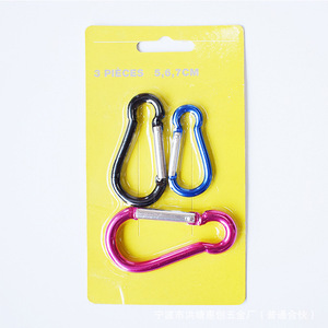 Aluminum Alloy Carabiner 3 Pack Blister Pack For Climbing Outdoor Camping Connecting <b>Securing</b> <b>Equipment</b> - Product Image 4
