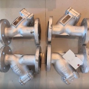 Vanne à bille électrique à bride de type Y Kitz EA100 DN65 PN16 en fonte pour l'industrie chimique et l'eau - Product Image 1
