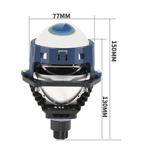 Nuova Lente Proiettore <span class=keywords><strong>LED</strong></span> PL3 <span class=keywords><strong>55W</strong></span> 12000LM con Ventola, Senza Perdite, per Fari Auto <span class=keywords><strong>H7</strong></span>/H4, Montaggio Universale - Product Image 3