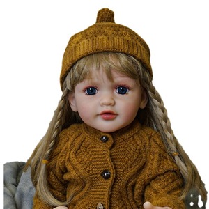 Adorables Muñecas Bebé <span class=keywords><strong>Reborn</strong></span> Sonrientes y Realistas, con Sensación de Bebé de Verdad, Recién Nacido Realista de 22 Pulgadas, Juguete de Vinilo de PVC Unisex, Regalo para Niños - Product Image 1