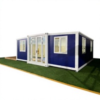 Maison conteneur pliable, maison préfabriquée modulaire, 2 à 3 chambres, maison miniature portable extensible pour habitation