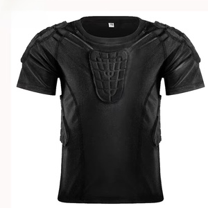 YOUNGSON Youngson – T-shirt de football rembourré pour enfants avec logo personnalisé, protection de poitrine et d'épaules, compression haute densité - Product Image 2